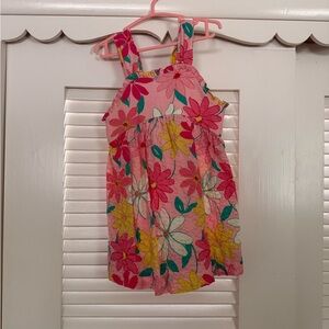 Zara Kids Floral Dress - Pink, Yellow, Green